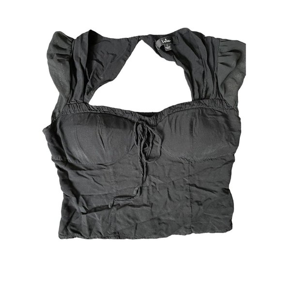 Lulus Women's Dream Date Black Bustier Backless Corset Size S (#852822) - Picture 1 of 4